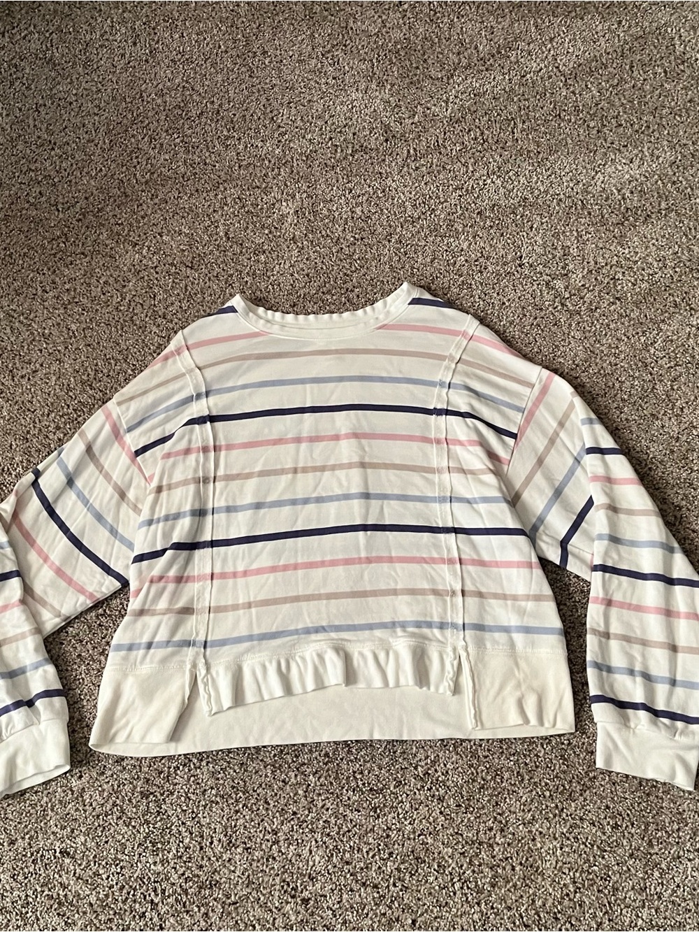 Thread & Supply Striped Crewneck Top